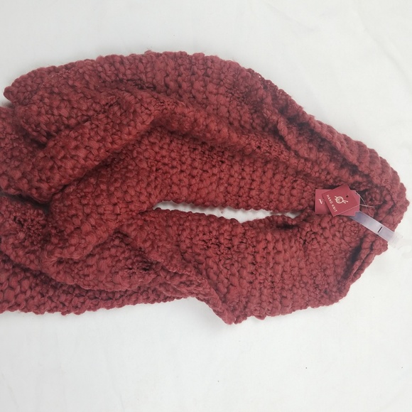 Merona Chunky Knit Scarf Cinnamon Autumn NWT - Picture 2 of 2